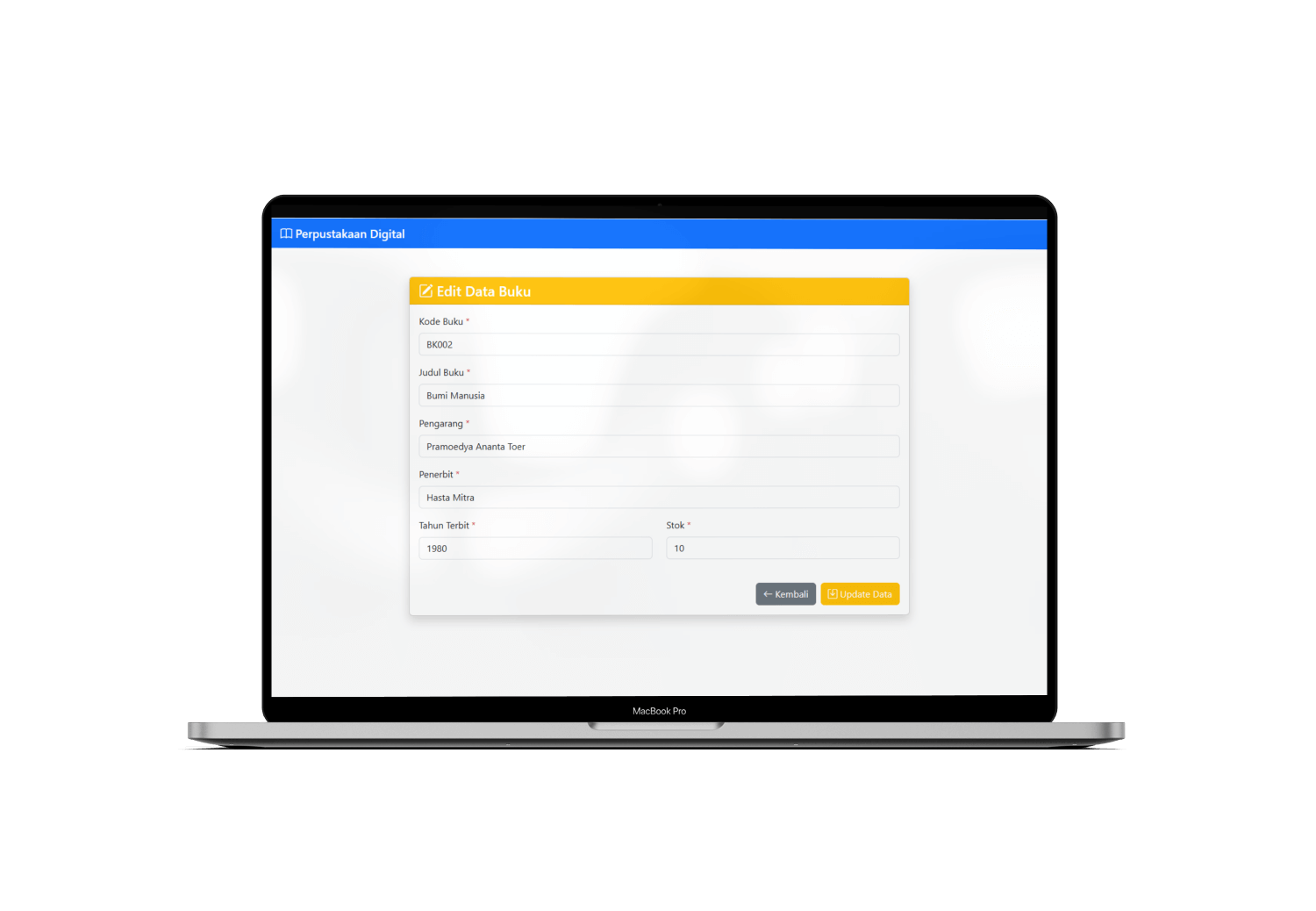 Sistem Perpustakaan Digital: Final Project Bootcamp Web Development Dasar tambahan