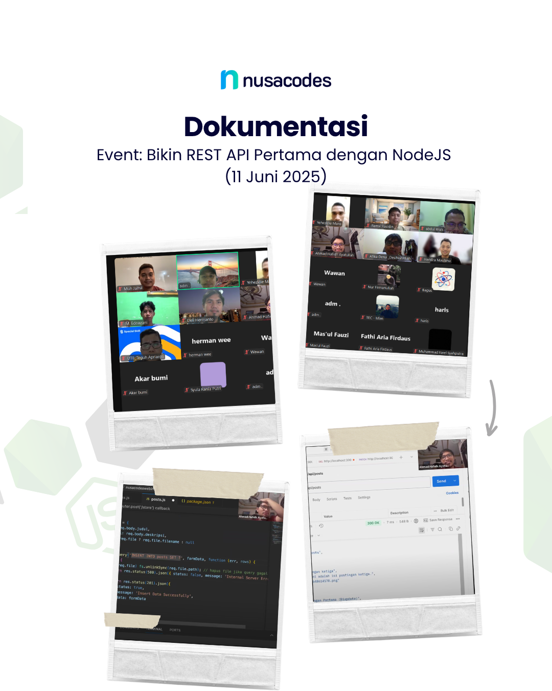 Webinar "Bikin REST API dengan Node.js" Sukses Digelar, Puluhan Peserta Antusias Belajar Backend Programming
