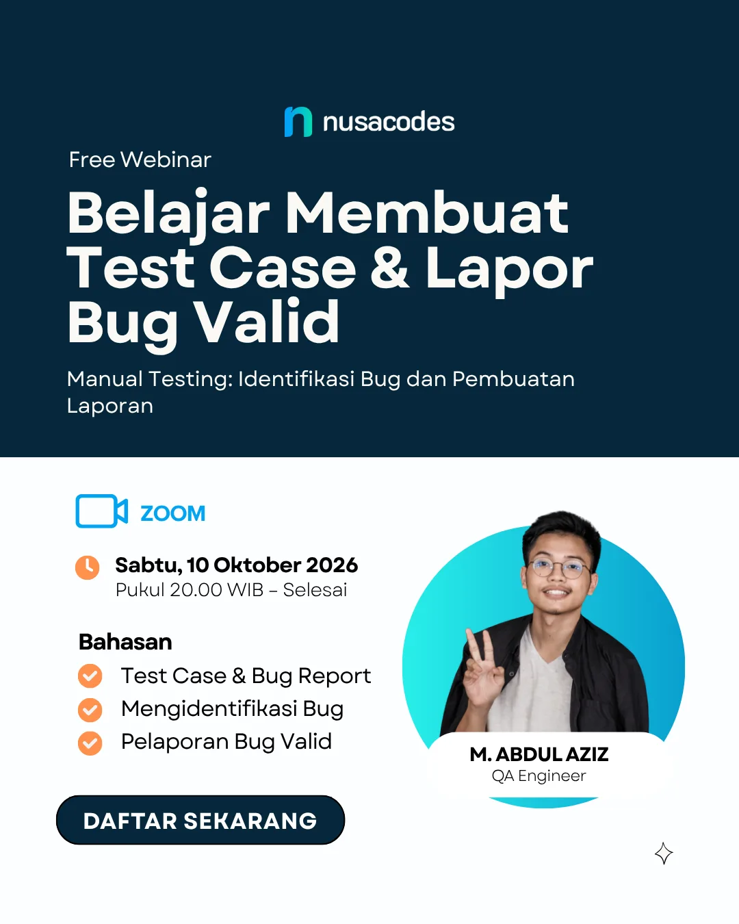 Belajar Membuat Test Case & Lapor Bug Valid