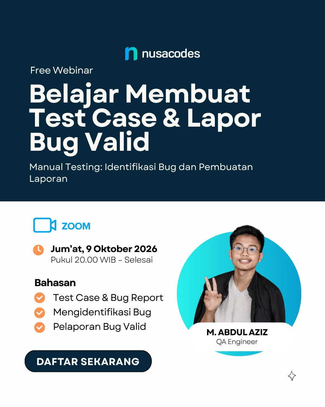 Belajar Membuat Test Case & Lapor Bug Valid