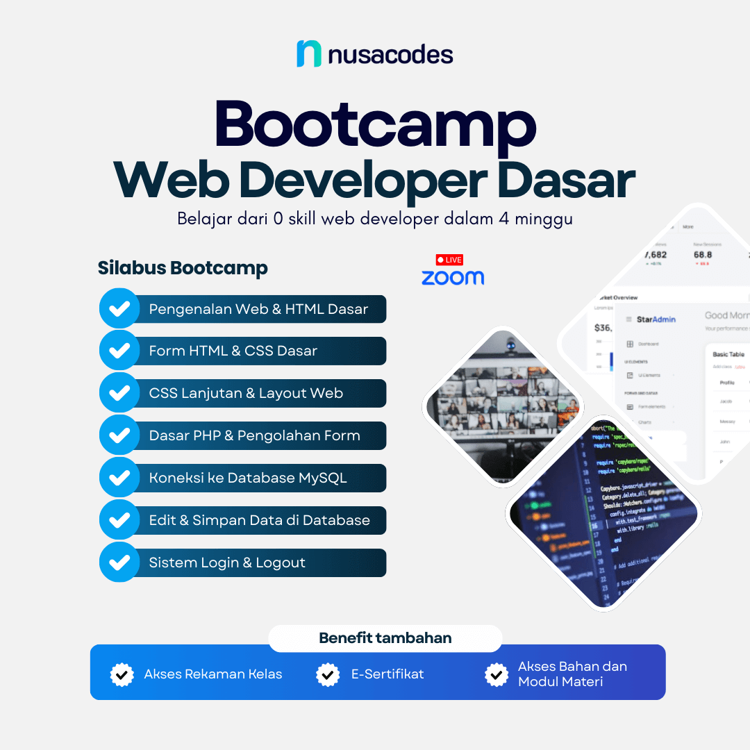 Bootcamp Web Developer Level Dasar