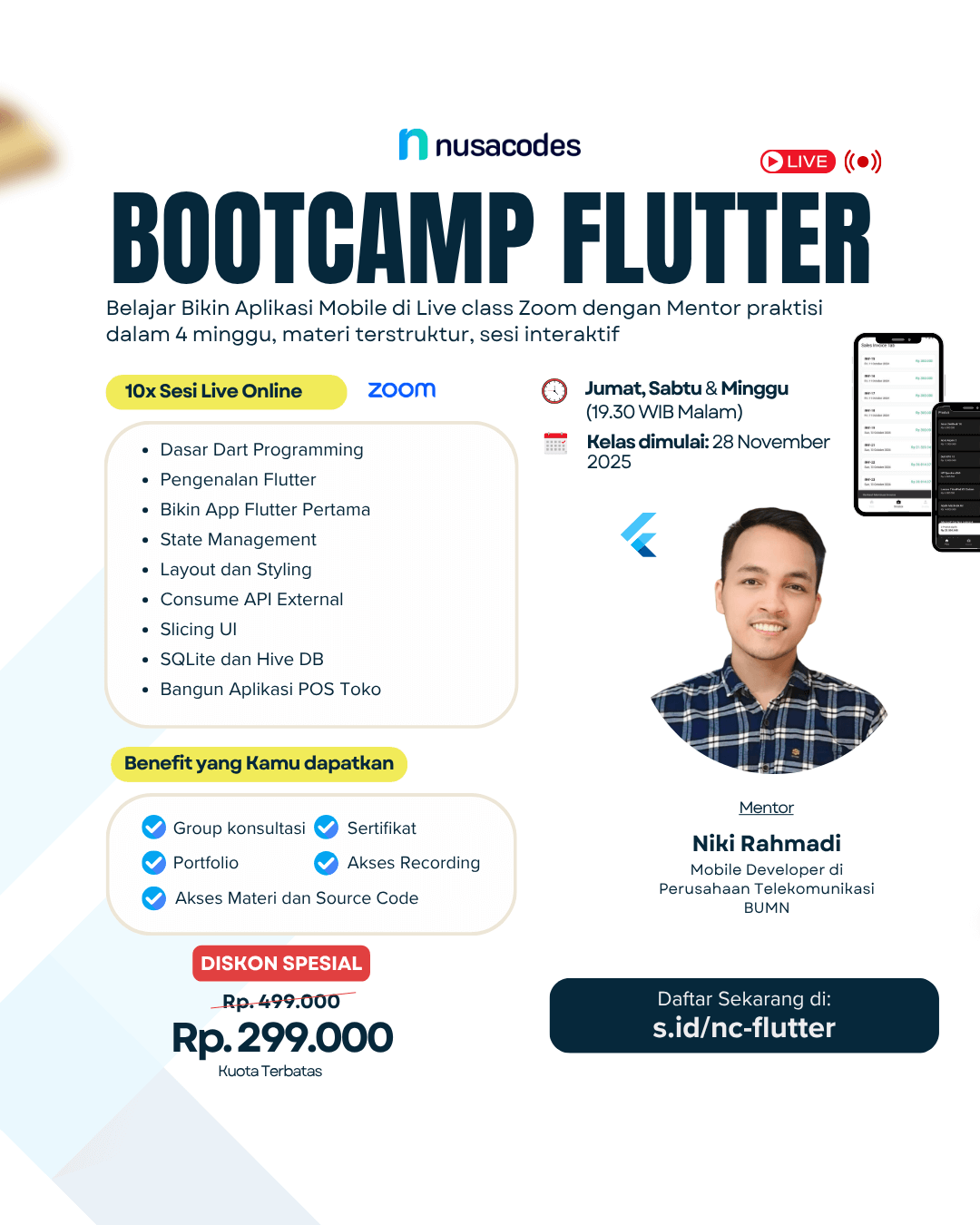 Bootcamp Flutter, Belajar Bikin Aplikasi Mobile