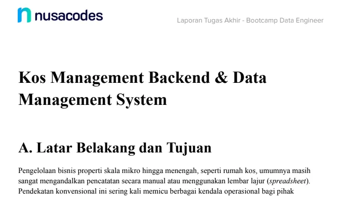 Kos Management API: Final Project Bootcamp NodeJS Backend