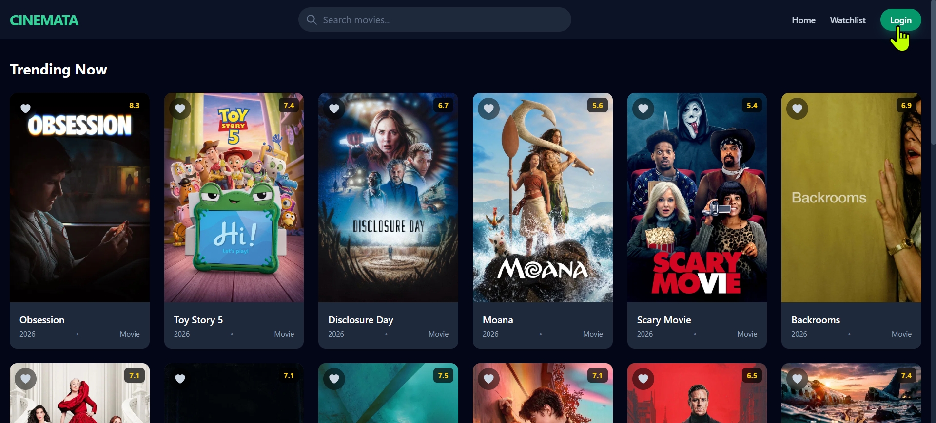 CINEMATA: Final Project Website Eksplorasi Film dengan React JS