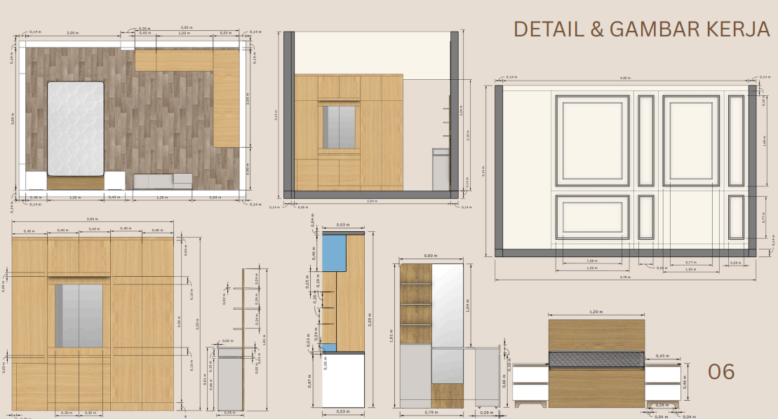 Final Project Bootcamp Desain Interior: Minimalist Bedroom dengan Storage Maksimal tambahan